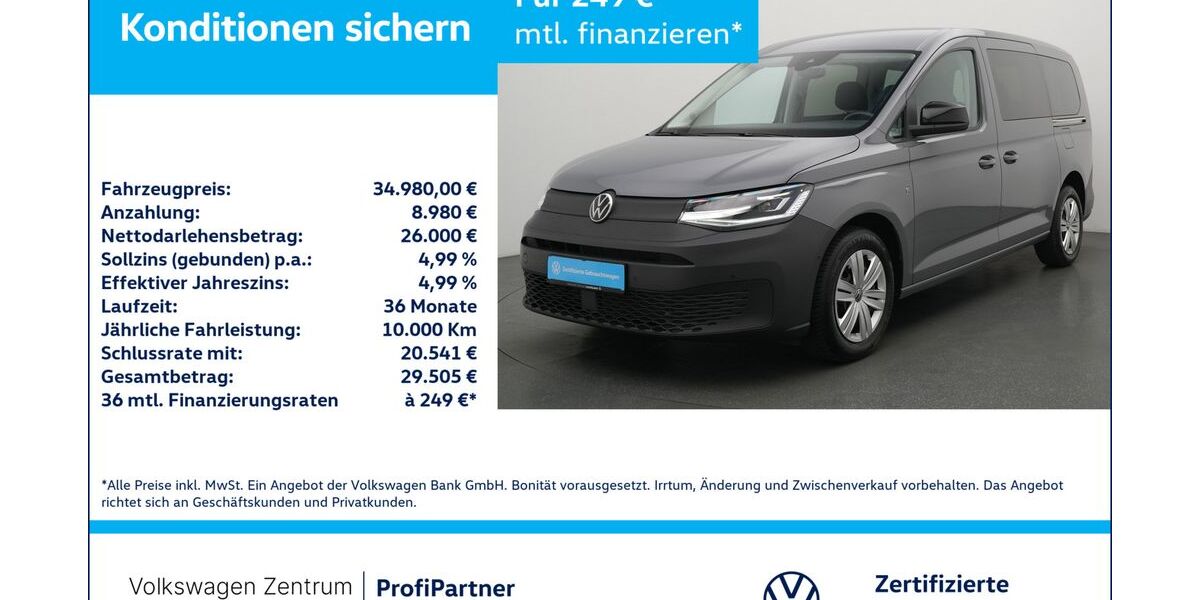 VW Caddy Maxi 14.002 km 34.480 &euro; Leverkusen 51379