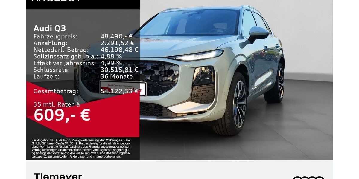 Audi Q3 2.500 km 48.490 &euro; Remscheid 42897