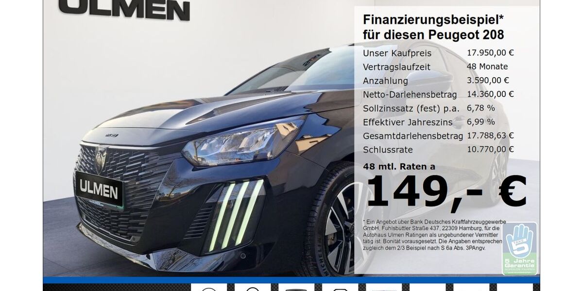 Peugeot 208 12.570 km 17.950 &euro; Ratingen 40880
