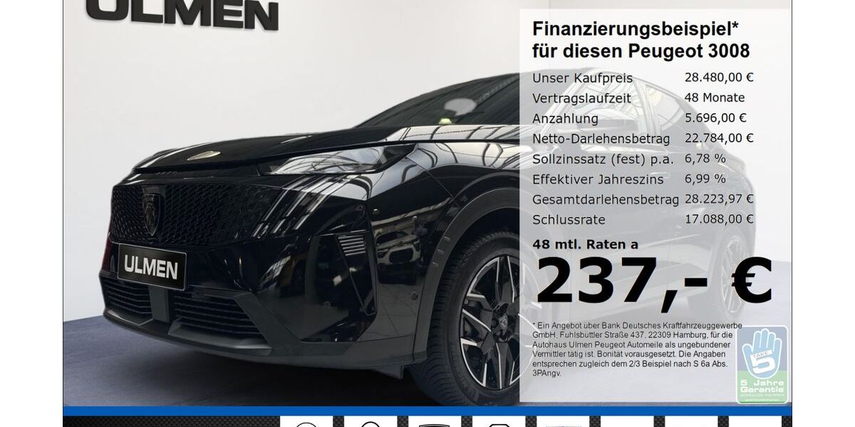 Peugeot 3008 41.323 km 28.480 &euro; Düsseldorf 40233