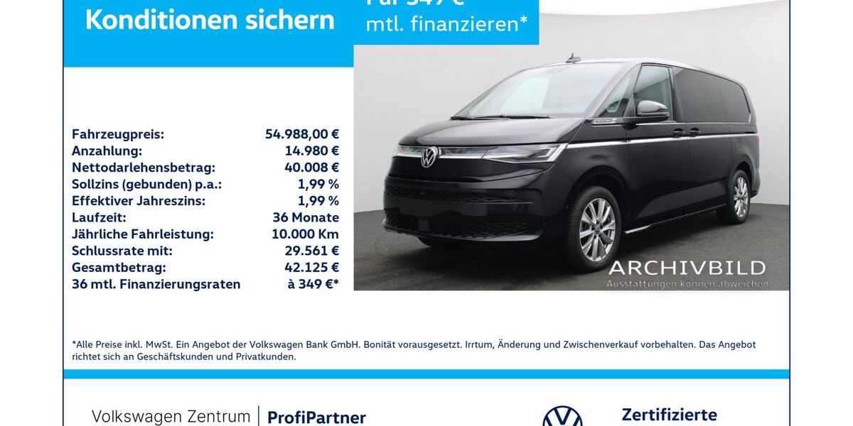 VW T7 Multivan 23.466 km 54.988 &euro; Leverkusen 51379