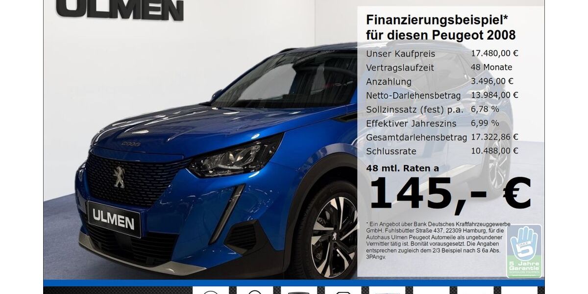 Peugeot 2008 42.226 km 17.480 &euro; Düsseldorf 40233