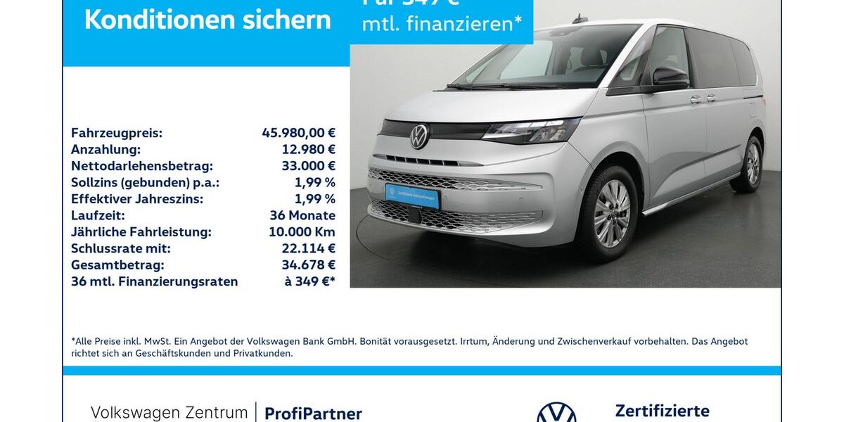 VW T7 Multivan 28.309 km 45.980 &euro; Leverkusen 51379