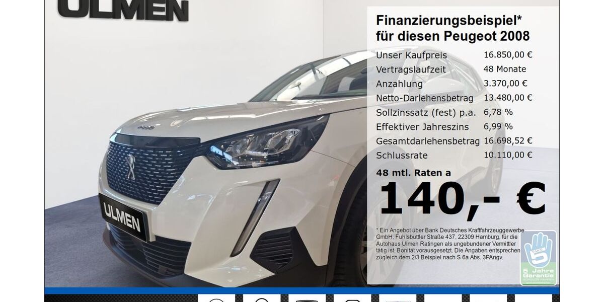 Peugeot 2008 42.065 km 16.850 &euro; Ratingen 40880