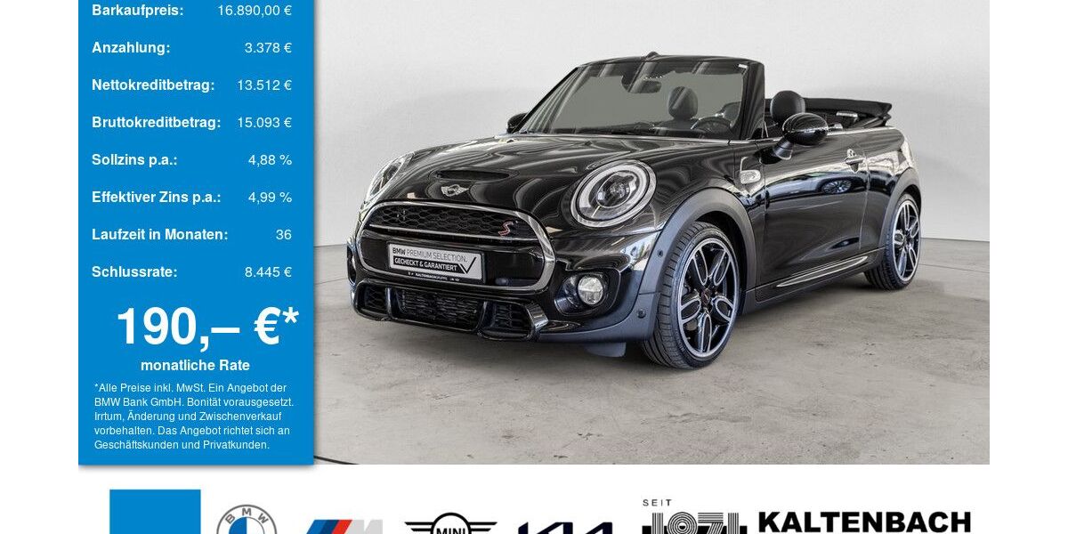 Mini Cooper S Cabrio 85.978 km 16.890 &euro; Bergisch Gladbach 51469