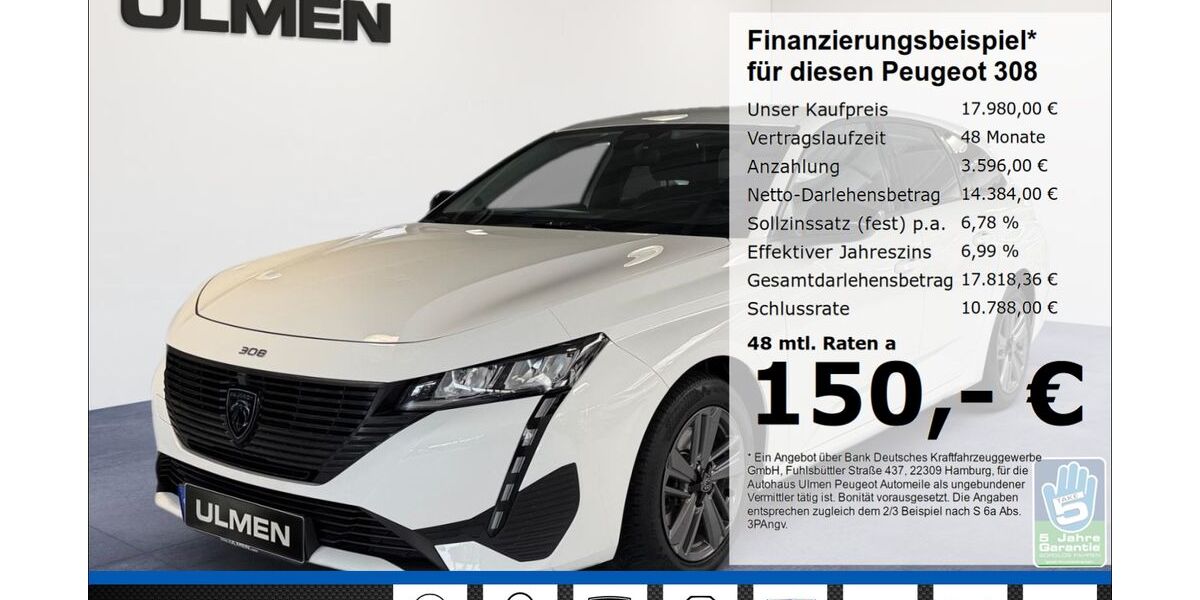 Peugeot 308 66.475 km 17.980 &euro; Düsseldorf 40233