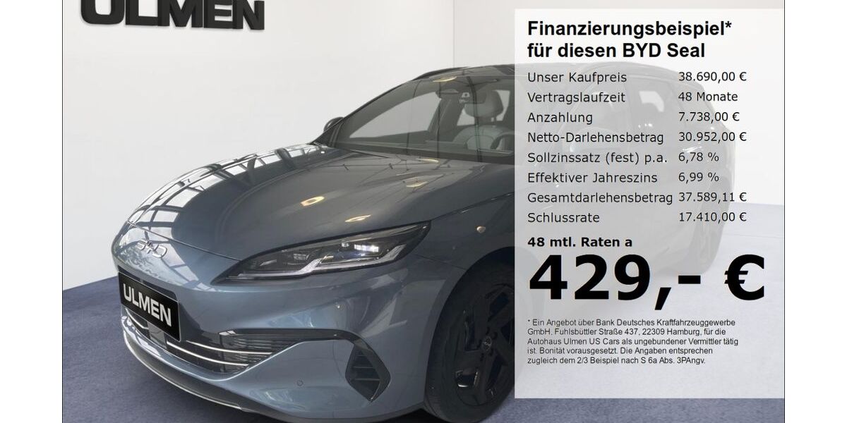 BYD SEAL 9.500 km 38.690 &euro; Düsseldorf 40231