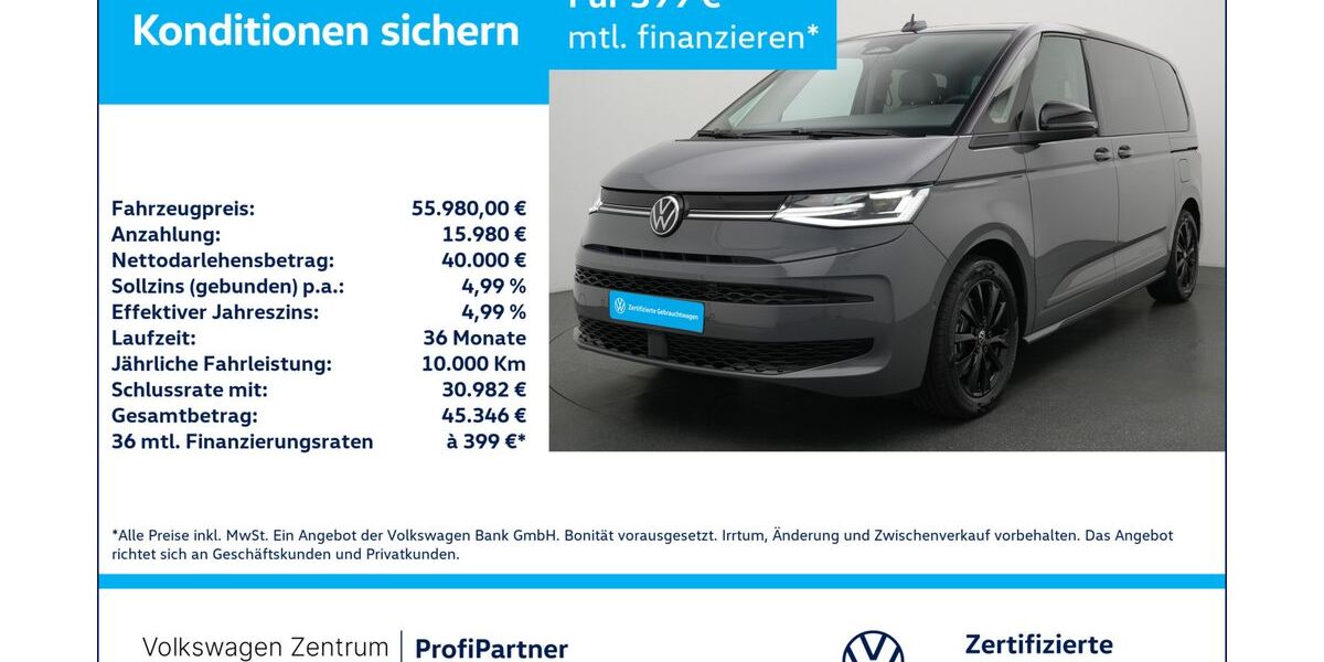 VW T7 Multivan 1.009 km 55.980 &euro; Leverkusen 51379