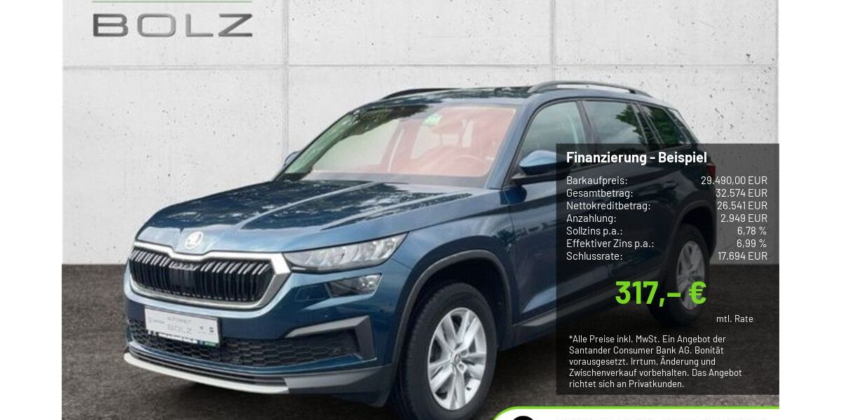 Skoda Kodiaq 62.222 km 29.290 &euro; Pulheim-Brauweiler 50259