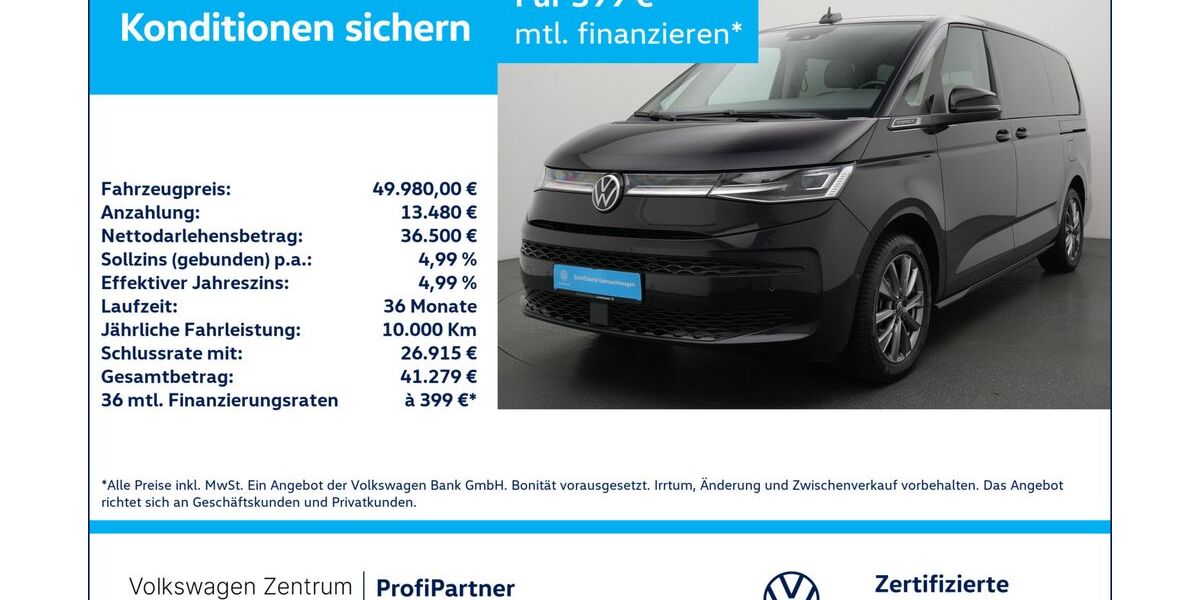 VW T7 Multivan 53.351 km 46.980 &euro; Leverkusen 51379
