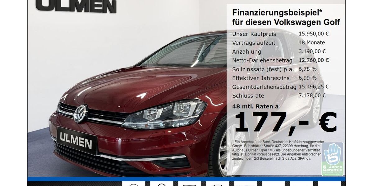 VW Golf 59.815 km 15.950 &euro; Düsseldorf 40231